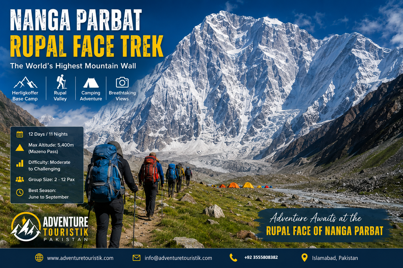 Nanga Parbat Rupal Face Trek (2026–2030) | Base Camp Trek Pakistan | Adventure Touristik