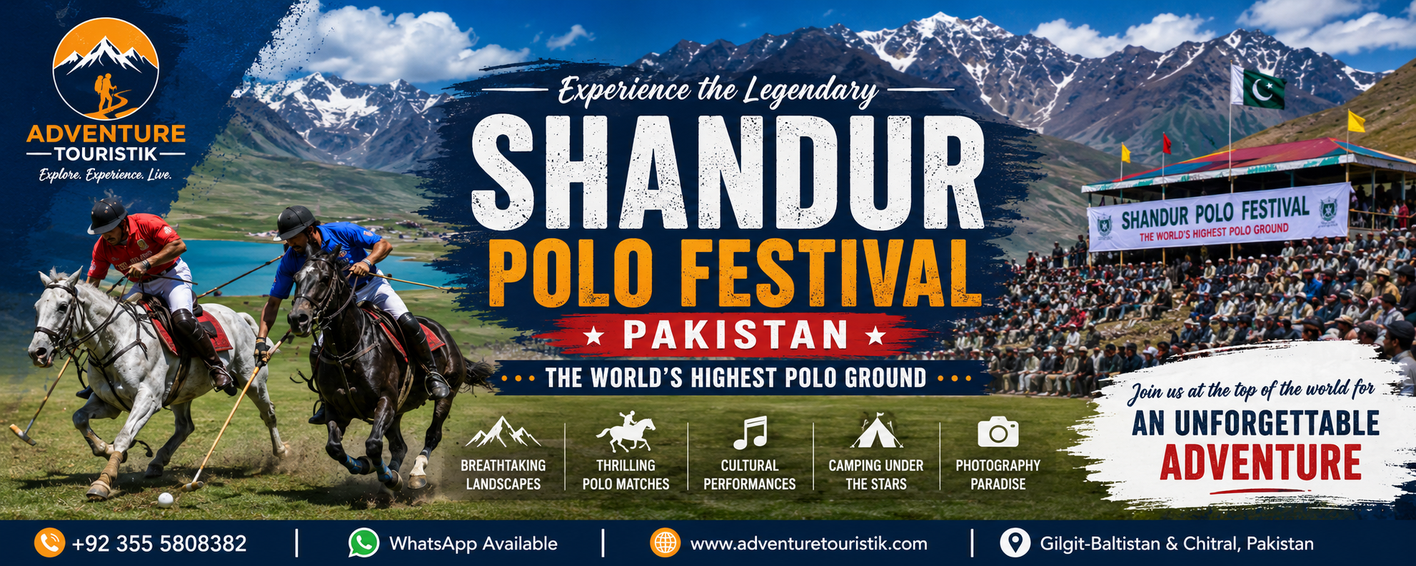Shandur Polo Festival Pakistan with freestyle polo match at Shandur Pass