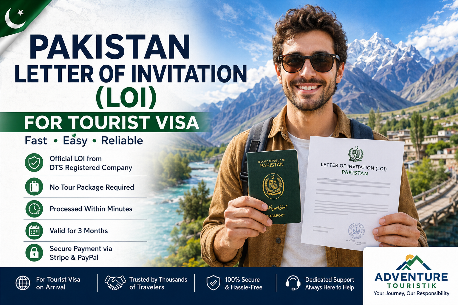 Pakistan Letter of Invitation (LOI) for Tourist Visa